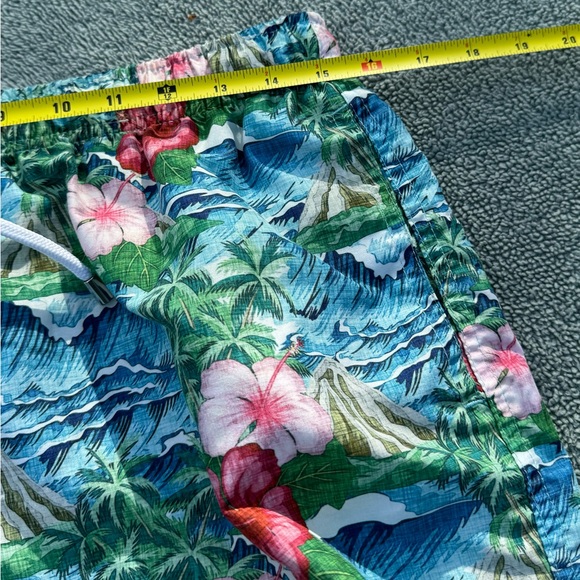 FRANKS Australia OAHU Men’s  Floral Print 6” Swim Shorts Trunks Blue/Green/Pink - Picture 6 of 9